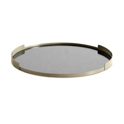 Copper Reflection Metal Tray for Decoration