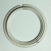 customized sand blasting lathe milling mu metal ferro-nickel isolation magnetic watch ring